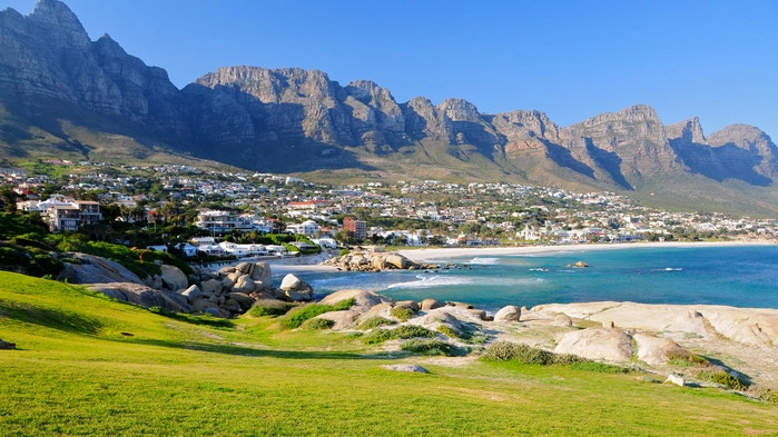Camps Bay i förmiddagsljuset