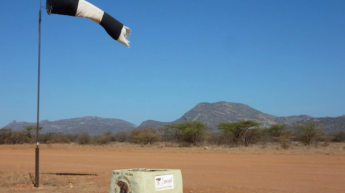 Landningsbanan i Samburu