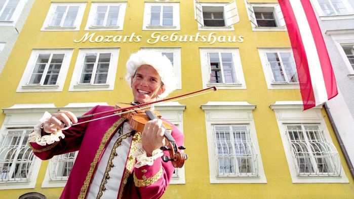 Här föddes Mozart år 1756.