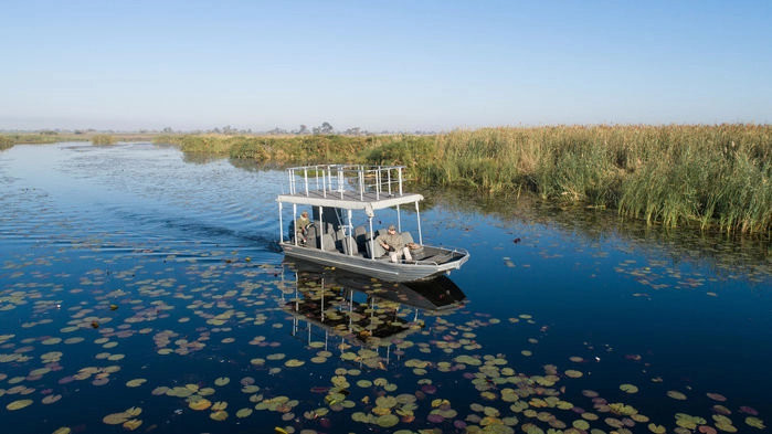 Båtutflykt Okavango