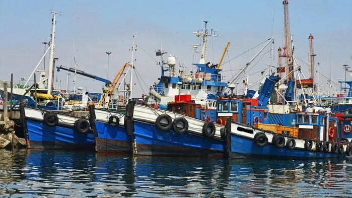 Fiskebåtar i Walvis Bay