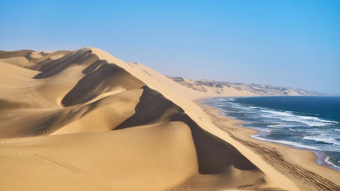 Kustlinjen utanför Walvis Bay