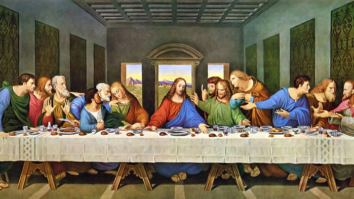 I salen där munkarna åt, mediterade och bad skapade Leonardo da Vinci muralmålningen "Den sista måltiden".