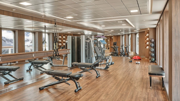 Gym ombord Silver Endeavour